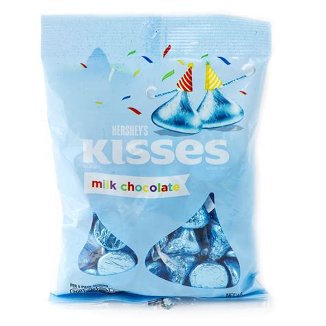 Light Blue Hershey's Kisses Birthday - 7oz Bag • Chocolate Candy ...