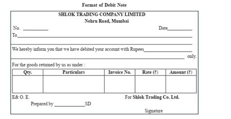 Debit Note And Credit Note Meaning Format And Advantages