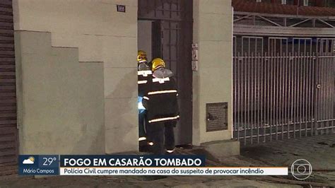 Polícia Civil Identifica Suspeito De Atear Fogo Em Casarão Em Bh