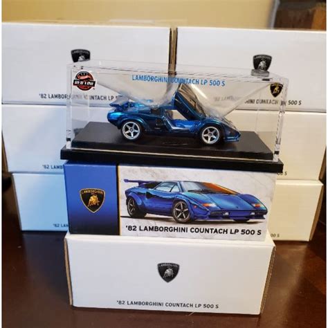 Hot Wheels Lamborghini Countach LP500 S RLC Blue Shopee Malaysia