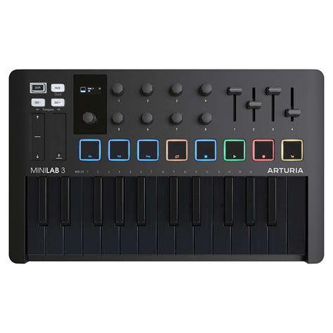 Arturia Minilab 3 Deep Black Controlador MIDI USB Portable De 25 Teclas