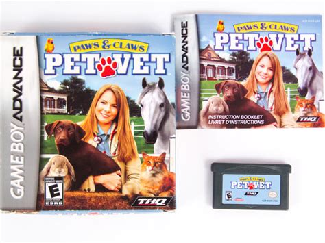 Paws And Claws Pet Vet Game Boy Advance Gba Retromtl