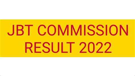 Jbt Commission Result Hpssc Latest Notification Hpssc