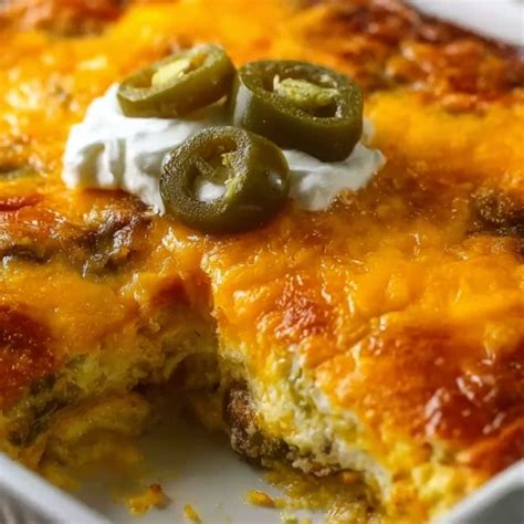 Irresistibly Cheesy Poblano Chili Relleno Casserole