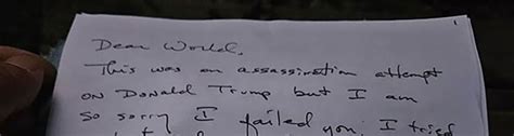 Ryan Wesley Routh Man Suspected Of Assassination Attempt Against Trump Left A Letter Detailing