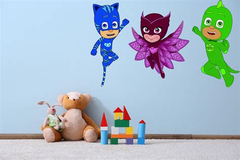 Ds Inspirational Decals Catboy And Owlette Pj Masks Vinyl Wall Art