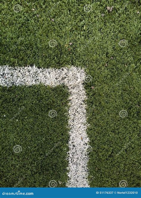 Soccer pitch lines stock image. Image of pitch, corner - 51176337