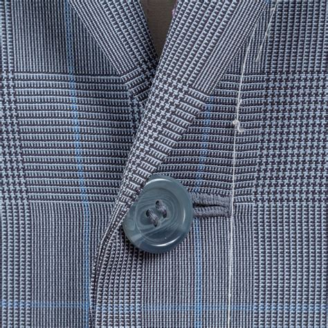 Summer Suit 1 Button Blue Glen Plaid With Blue Windowpane — Bespoke