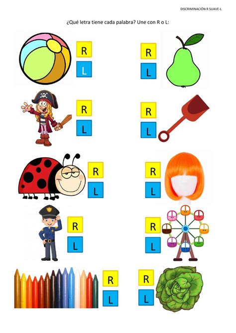 Ficha Interactiva De Sonidos R Y L Para Infantil Puedes Hacer Los