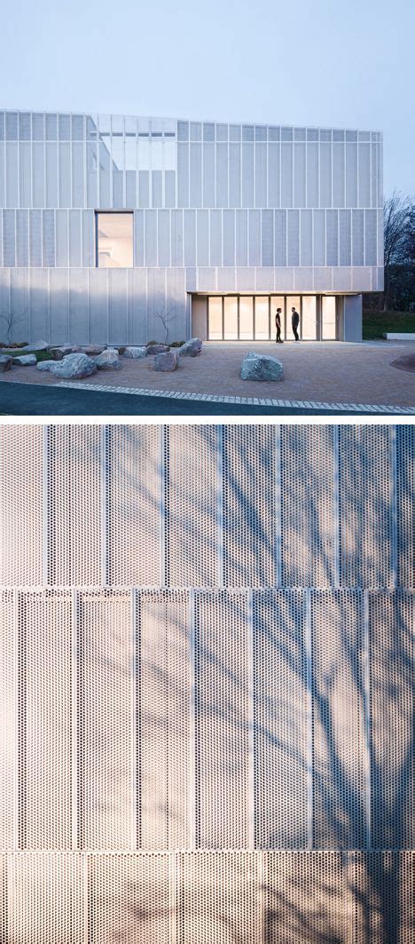 Perforated Metal Facade By Architecture Designed To Eventually