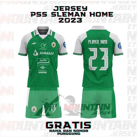 Jual Jersey Pss Sleman Home Full Printing Gratis Nama Dan No