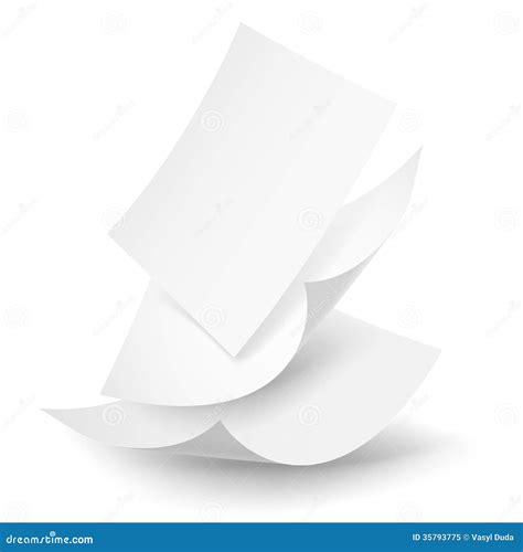 Falling Paper Sheets Royalty Free Stock Photo Image 35793775