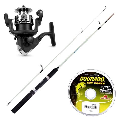 Kit De Pesca Vara E Molinete C Linha De Pesca Ref