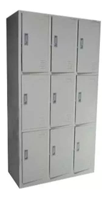 Locker 9 Puertas Casilleros Metálicos 114990 En Mercado Libre