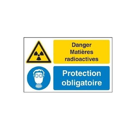 Danger Mati Res Radioactives X Mm Panneau Pvc Mm Panneaux