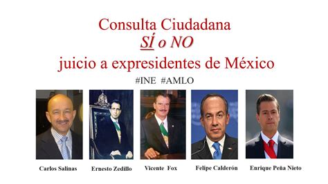 Consulta Ciudadana Para Enjuiciar A Expresidentes Consulta De Amlo