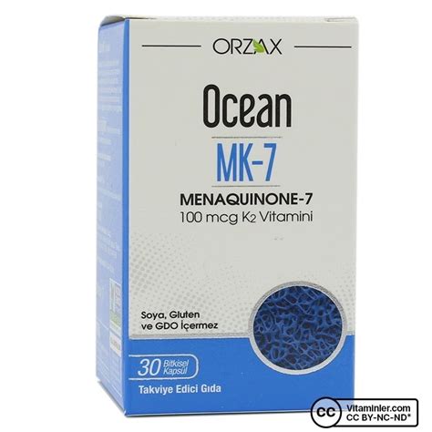 Ocean Mk 7 100 Mcg K2 Vitamini 30 Kapsül K Vitaminleri