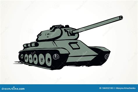 8 º Tanque Dibujo Vectorial Ilustración del Vector Ilustración de