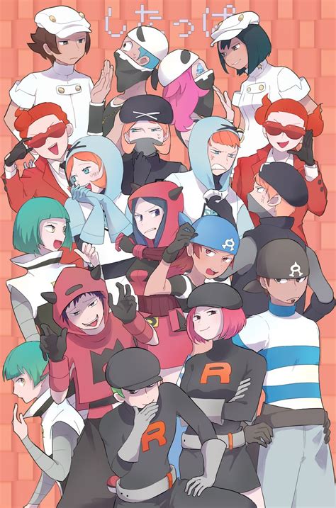 Aether Foundation Employee Team Skull Grunt Team Rocket Grunt Team