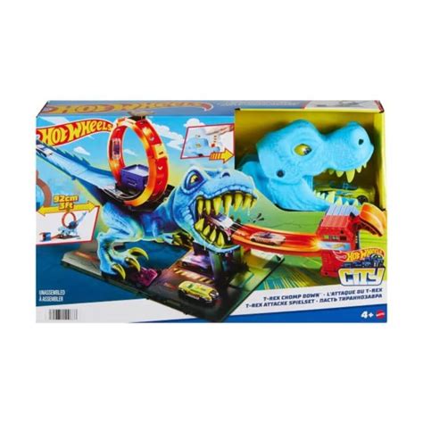 Hot Wheels City T Rex Chomp Down Toys Co