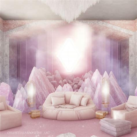 Crystal Healing Room No 11 • Rose Quartz Bliss • Concept Art By Celestialmoonfire 🌙 Crystal