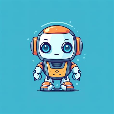 Premium AI Image | cute robot illustration