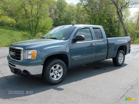 2009 Stealth Gray Metallic Gmc Sierra 1500 Sle Extended Cab 4x4