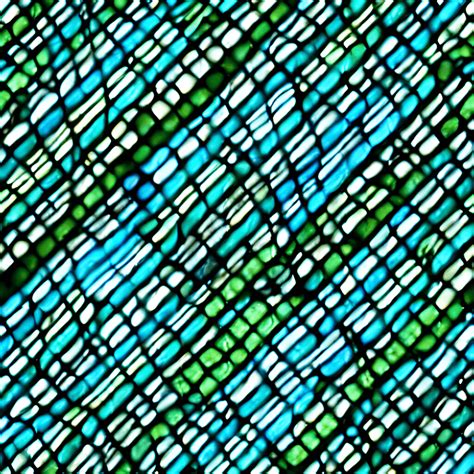 Stained Glass Patterns Blues and Greens · Creative Fabrica