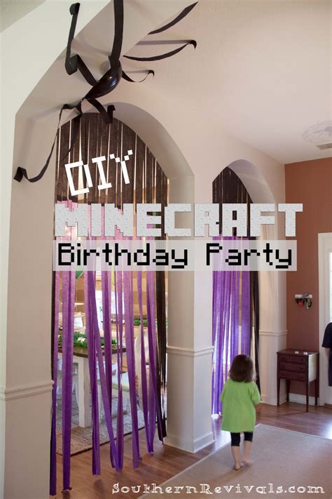 Diy Minecraft Birthday Party Craft Ideas Party Favors Printables Games And More