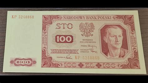 100 Zlotych 1948 With SPECIMEN YouTube