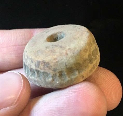 Mayan Pottery Effigy Bead Pre Columbian Ancient Archaic Olmec Toltec B9