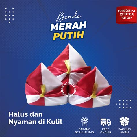 jual aksesoris ikat kepala bendo belangko bendera merah putih