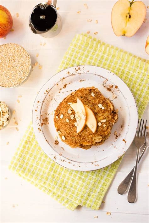 Apple Cinnamon Oat Bran Pancakes • A Sweet Pea Chef