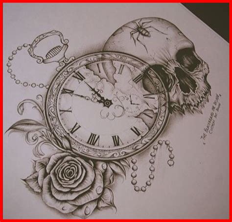 Clock Sketch Tattoo At Paintingvalley Explore Collection Of Clock