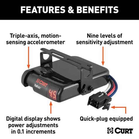 Curt Triflex Proportional Trailer Brake Controller Centreville