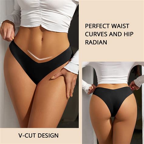 BAJAOEY Seamless Underwear For Women Cheeky Underwear Soft Stretch Invisibles No Show Bikini