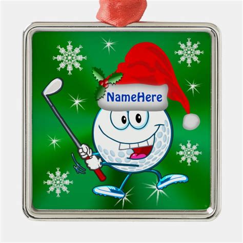 Personalized Golf Christmas Tree Ornaments | Zazzle.com