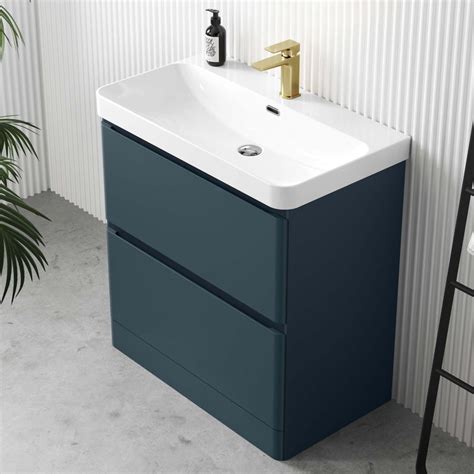 Corsica Blue Basin Drawer Vanity Mm Bathroom Mountain