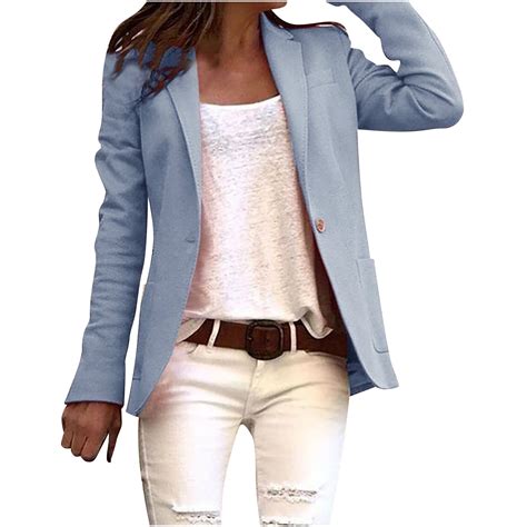 Herrnalise Women Fall Fashion 2024 Casual Blazer Ruched Sleeve Open Front Work Business