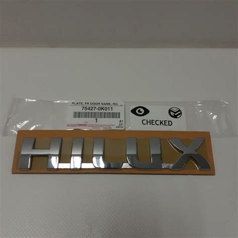 Emblema O Palabra Hilux Para Puerta Y Compuerta Aplica Para Hilux