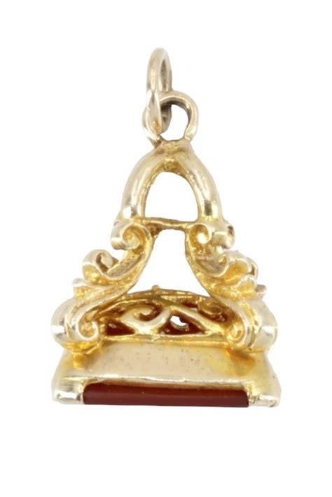 Pendentif Sceau Ancien Cornaline Or K Occasion