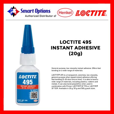 Loctite 495 Instant Adhesive 20g Lazada PH