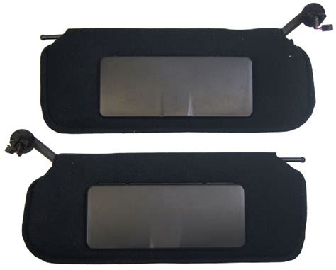 Chevrolet Corvette C Sunvisors Pair Left Right Black W