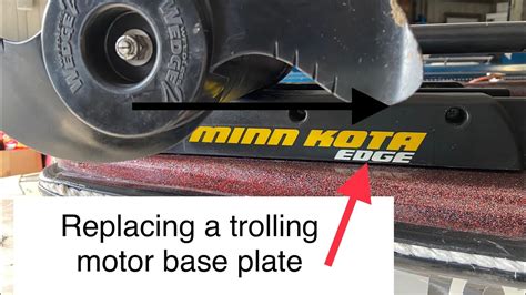 How To Replace The Base Plate On A Minn Kota Trolling Motor Youtube