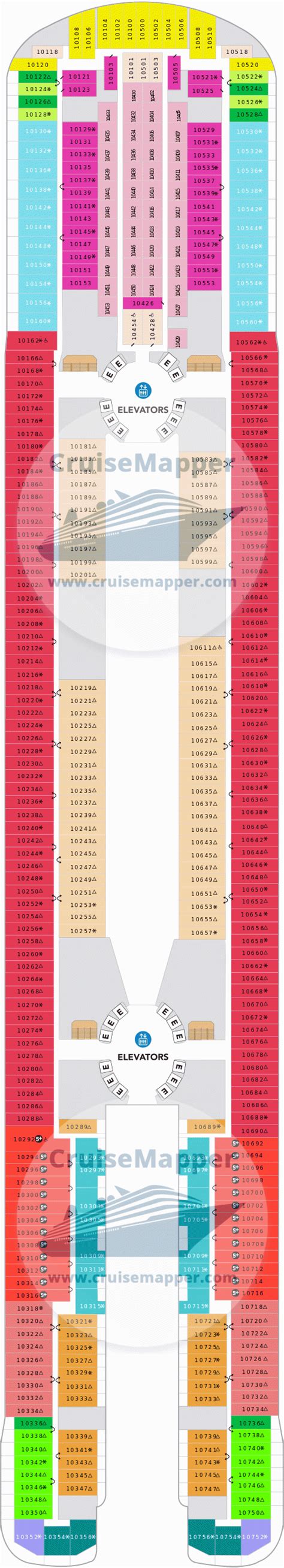 Icon Of The Seas deck 10 plan | CruiseMapper