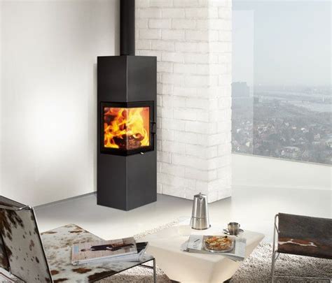 Slim Von Austroflamm Kamin Fen Corner Log Burner Wood Burning