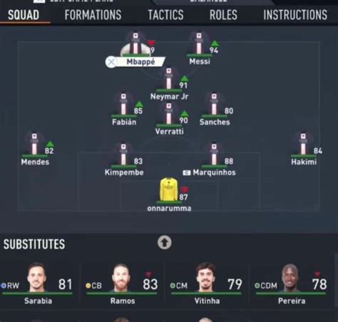 Fifa Best Psg Formation Tactics Instructions Complete Guide