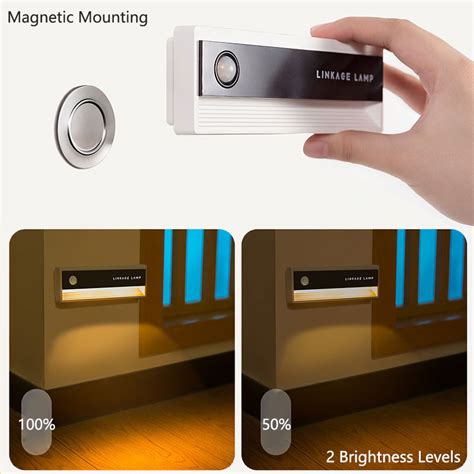 Linkage Motion Sensor Rechargeable Magnetic Led Stair Lights