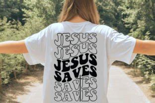 Jesus Saves Stacked Svg Retro Christian Graphic By Svg Design Store