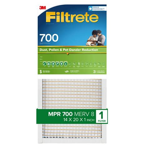 Filtrete 14x20x1 Hvac Filter Mpr 700 Merv 8 Dust Pollen And Pet